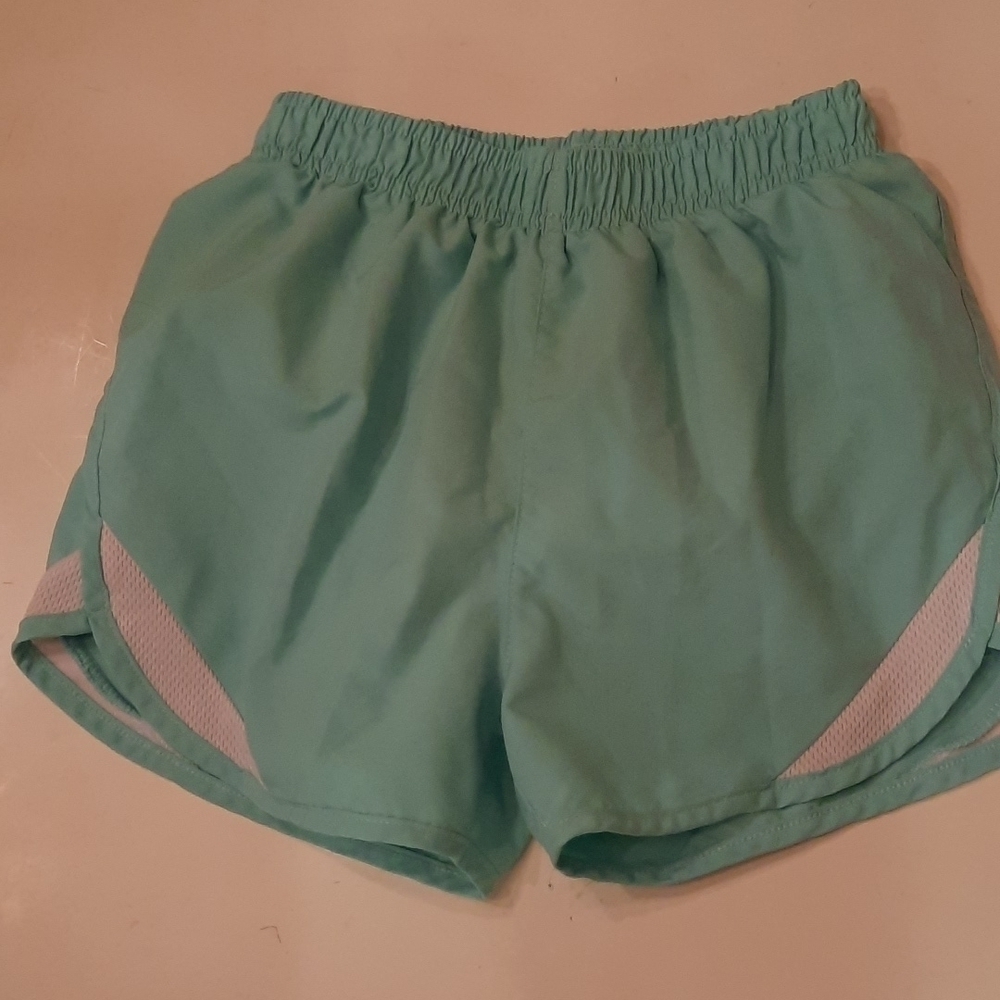 Hind medium 10 12 light blue elastic waist athletic shorts